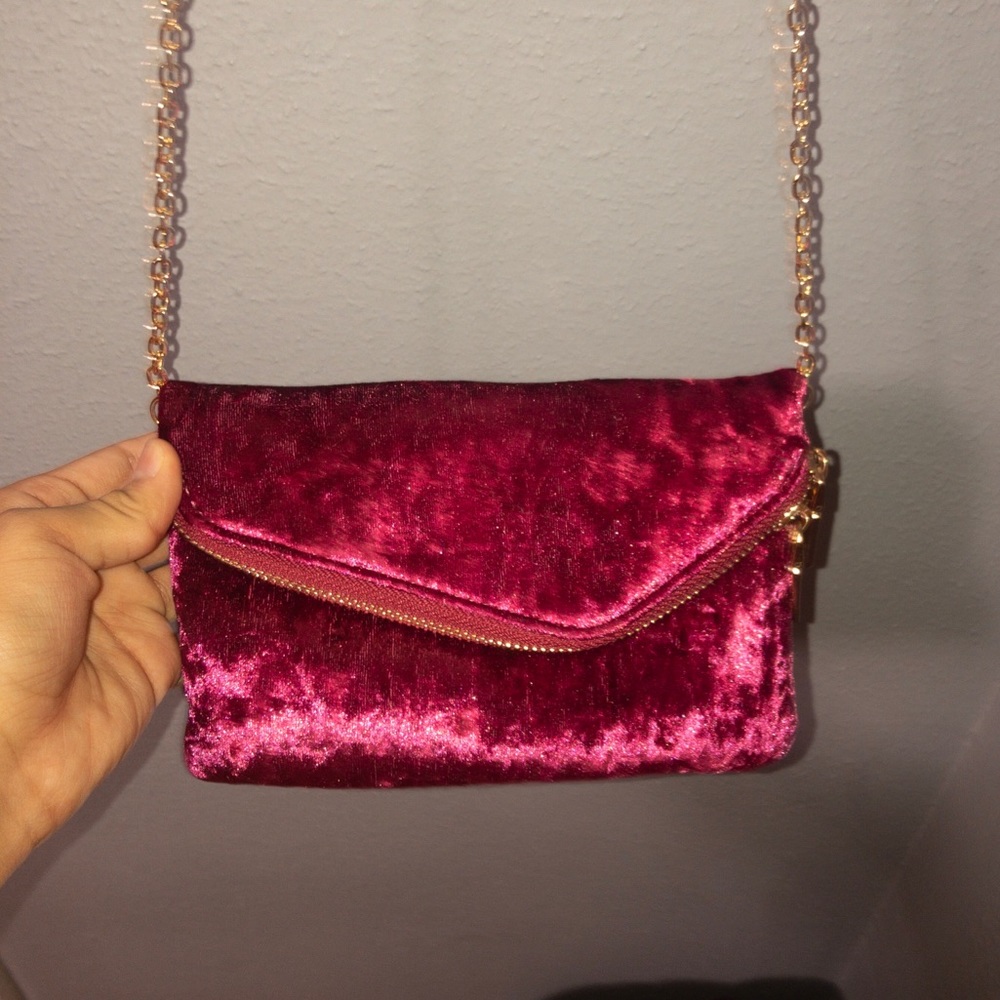 Velvet crossbody/ wallet.